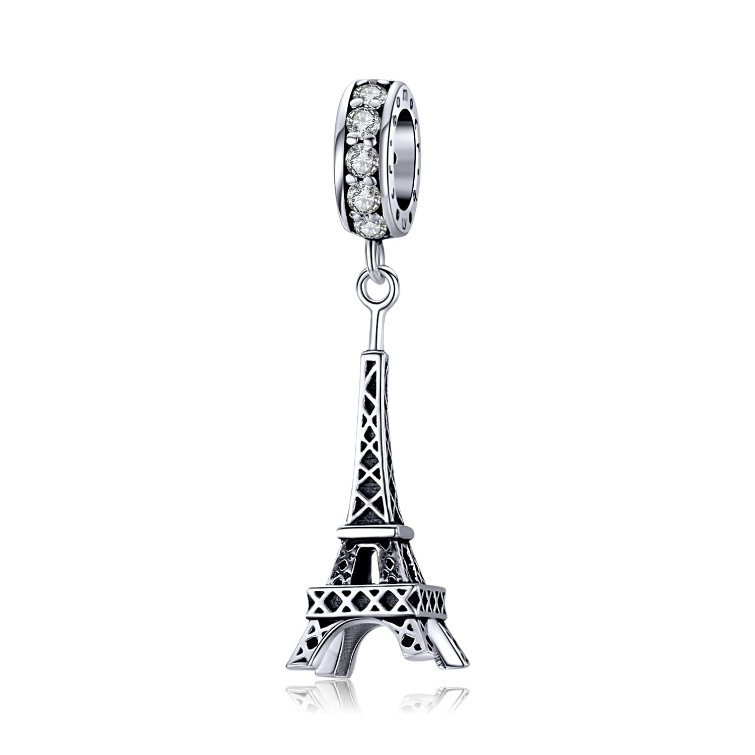 Talisman din argint Beautiful Eiffel Tower EdenBoutique poza noua reduceri 2022