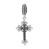 Talisman din argint Black Crystal Cross picture - 1