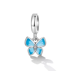 Talisman din argint Blue Butterfly