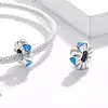 Talisman din argint  Blue Heart Stopper