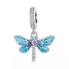 Talisman din argint Blue Shine Dragonfly picture - 1