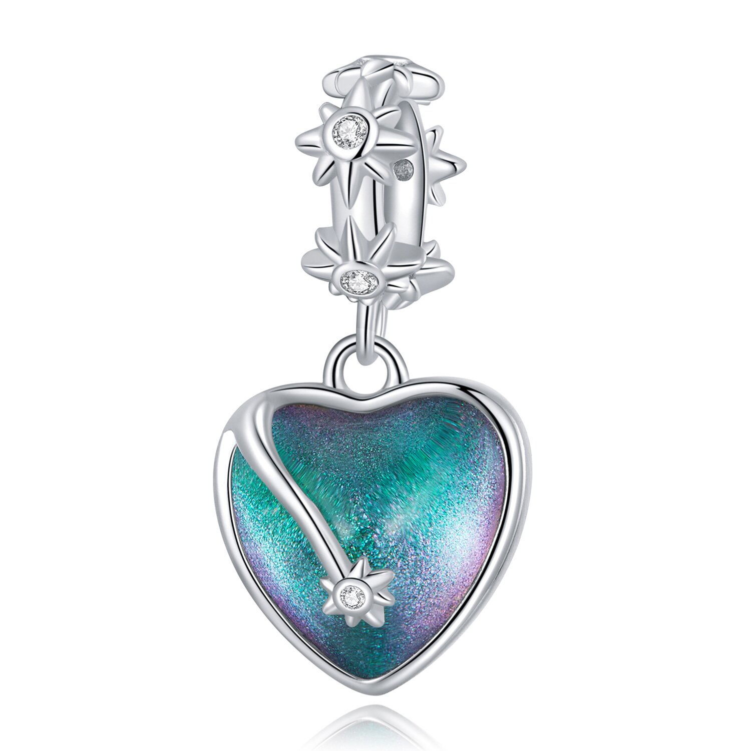 Talisman din argint boreal heart