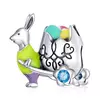 Talisman din argint Bunny with Easter Egg picture - 1