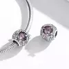 Talisman din argint Clear Pinky Crystals picture - 3