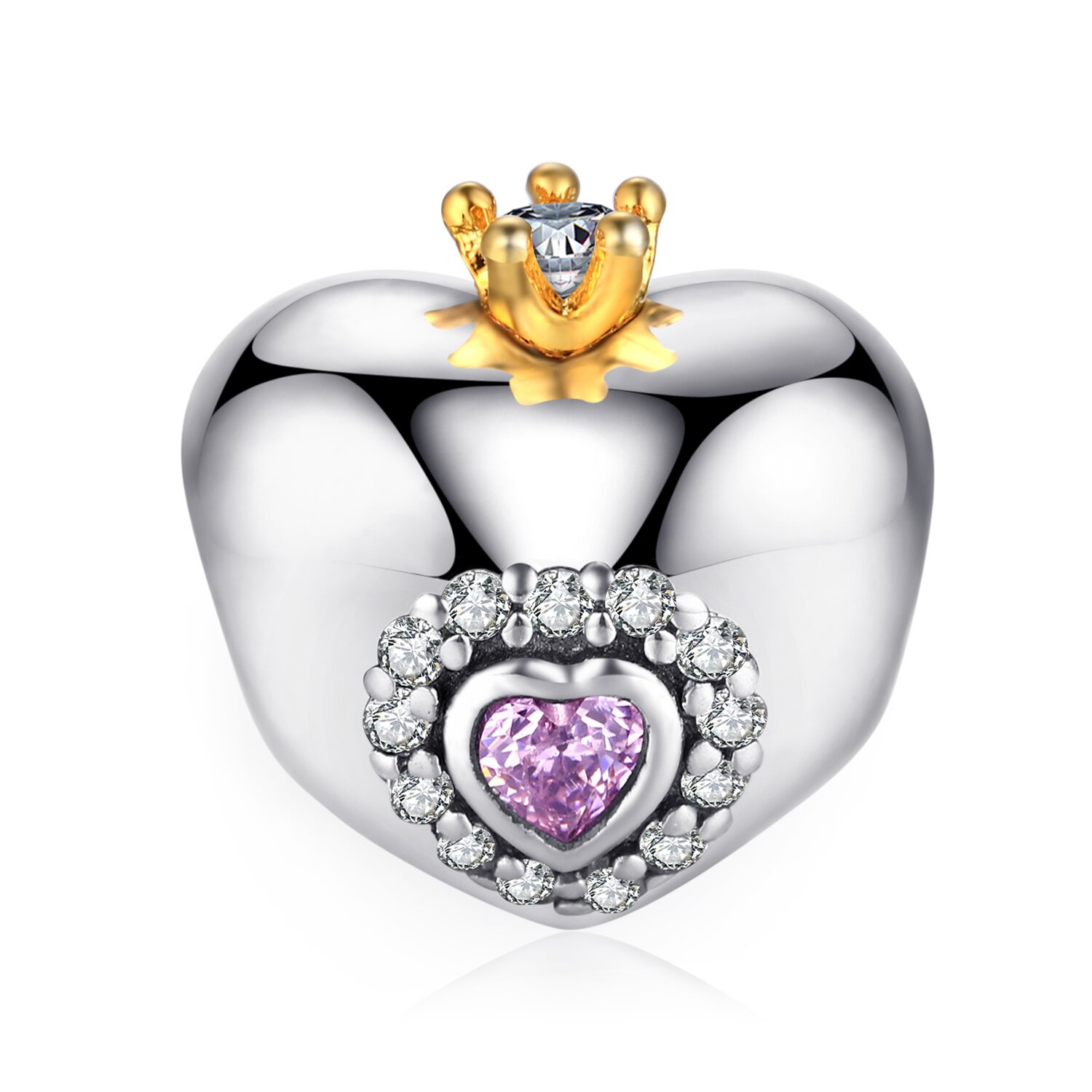 Talisman din argint Crown Heart