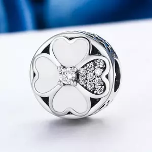 Talisman din argint Crystal Love Clover