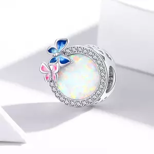 Talisman din argint Crystals and Butterflies