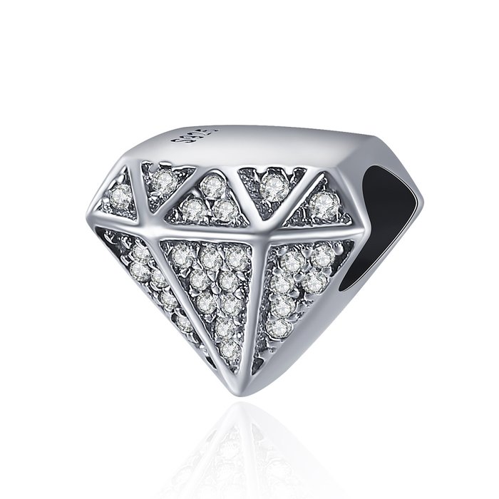 Talisman din argint cu Forma de Diamant (toate)