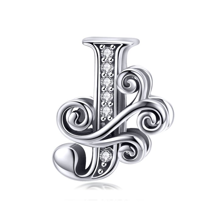 Talisman din argint cu Litera J din Poveste (toate)