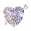 Talisman din argint Cupid's Color Heart picture - 1