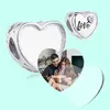 Talisman din argint Custom Photo Heart Love picture - 5