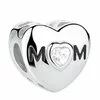 Talisman din argint Custom Photo Mom Heart