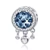 Talisman din argint Dangle Blue Hearts picture - 1