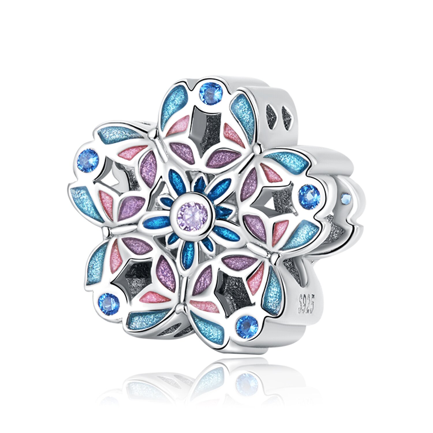 Talisman din argint delicate butterfly