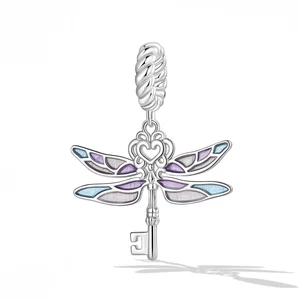 Talisman din Argint Dragonflies Key