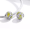 Talisman din argint Elegant Yellow Leaves picture - 4