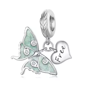 Talisman din argint Free Butterfly