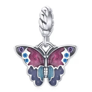 Talisman din argint Glamorous Butterfly