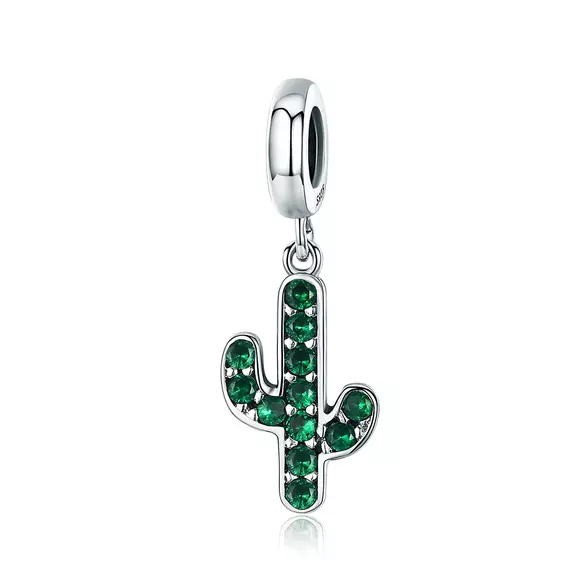 Talisman din argint Glittering Cactus