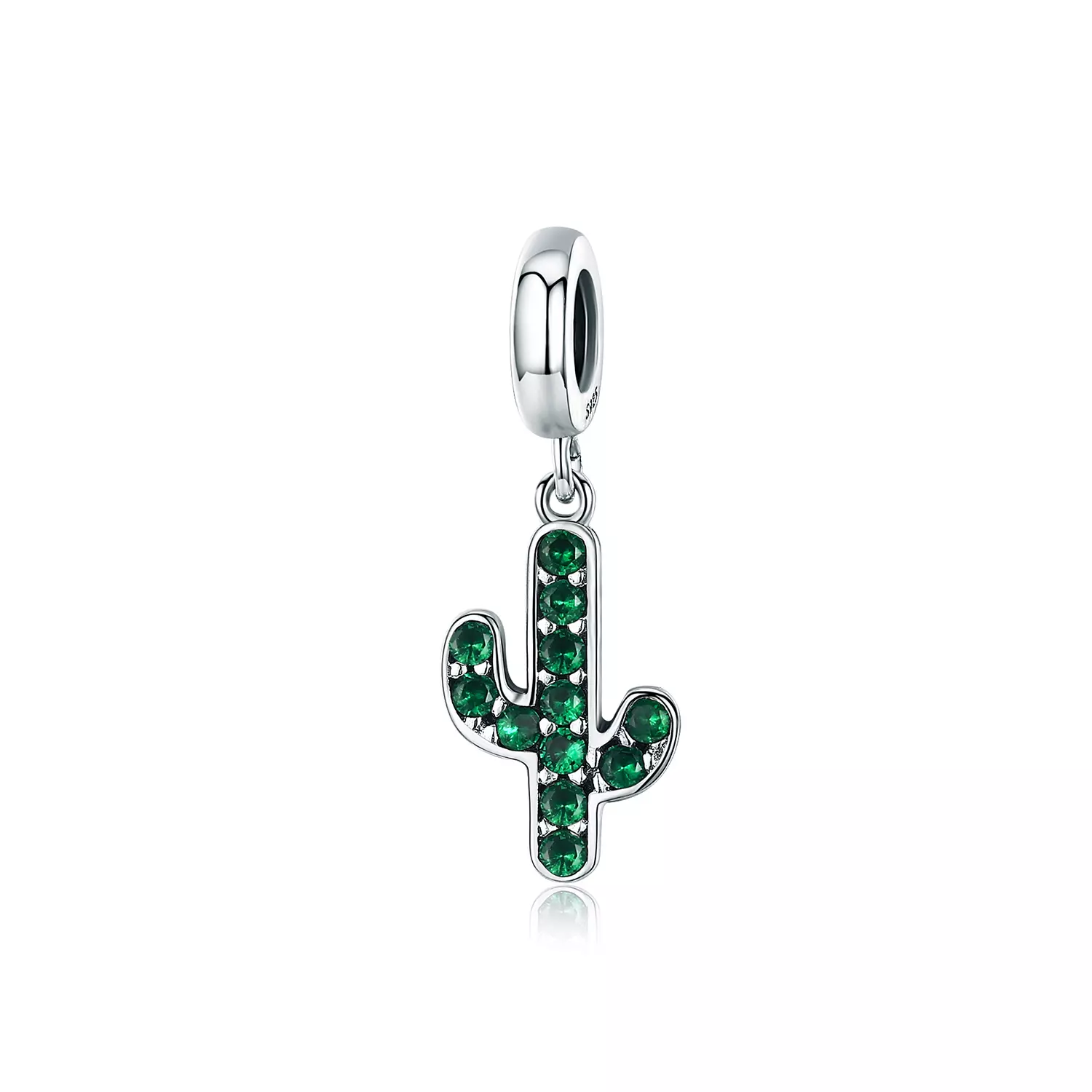 Talisman din argint Glittering Cactus