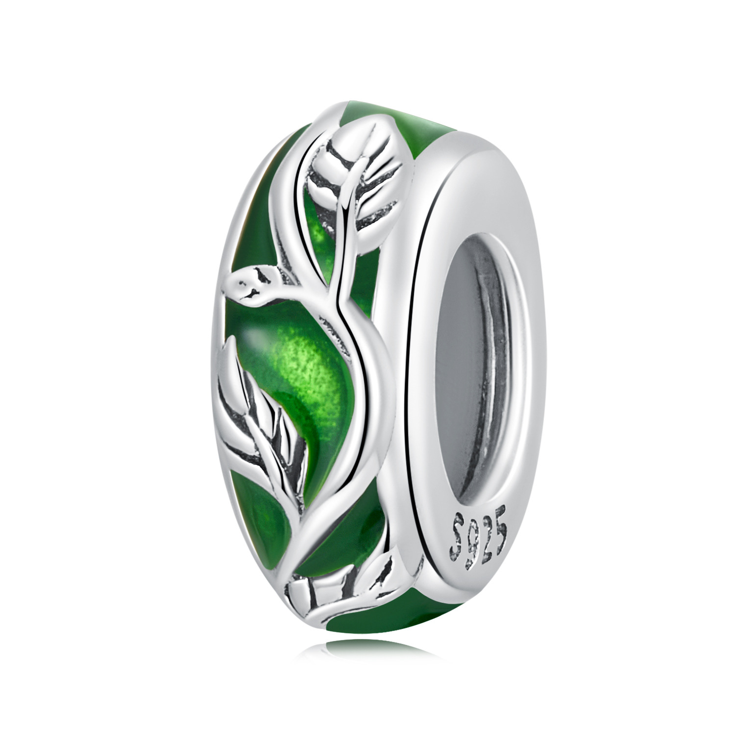 Talisman din argint Green Foliage image3