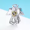 Talisman din argint Guardian Angel Heart picture - 2