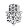 Talisman din argint Hamsa Flower picture - 1