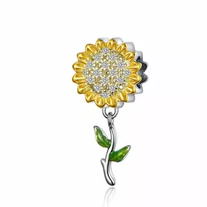 Talisman din argint Happy Sunflower
