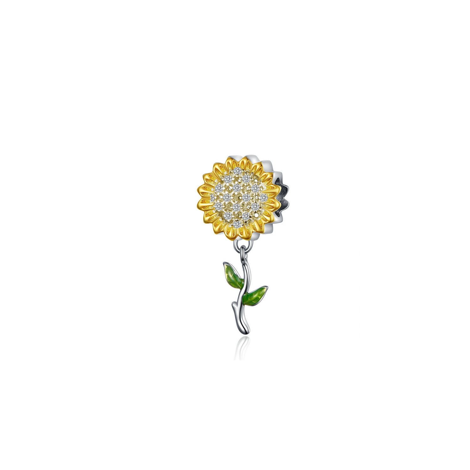 Poze Talisman din argint Happy Sunflower