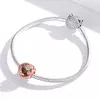 Talisman din argint Happy Time Rose Gold