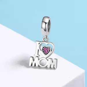 Talisman din argint I Love Mom