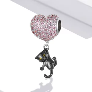 Talisman din argint Kitty's Heart
