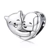 Talisman din argint Lovely Kitten and Puppy picture - 1