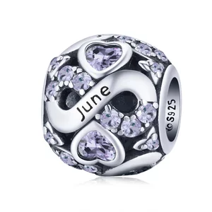 Talisman din argint Magic Stone for June