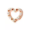 Talisman din argint Metropolitan Crystal Heart Bead picture - 1