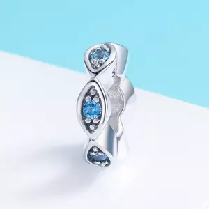 Talisman din argint Ocean Blue Crystals