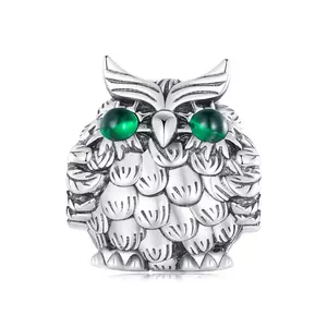 Talisman din argint Old Owl