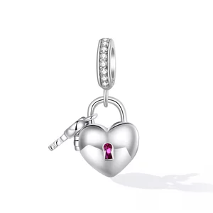 Talisman din argint Open Heart Lock