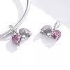 Talisman din argint Open Pink Heart picture - 3