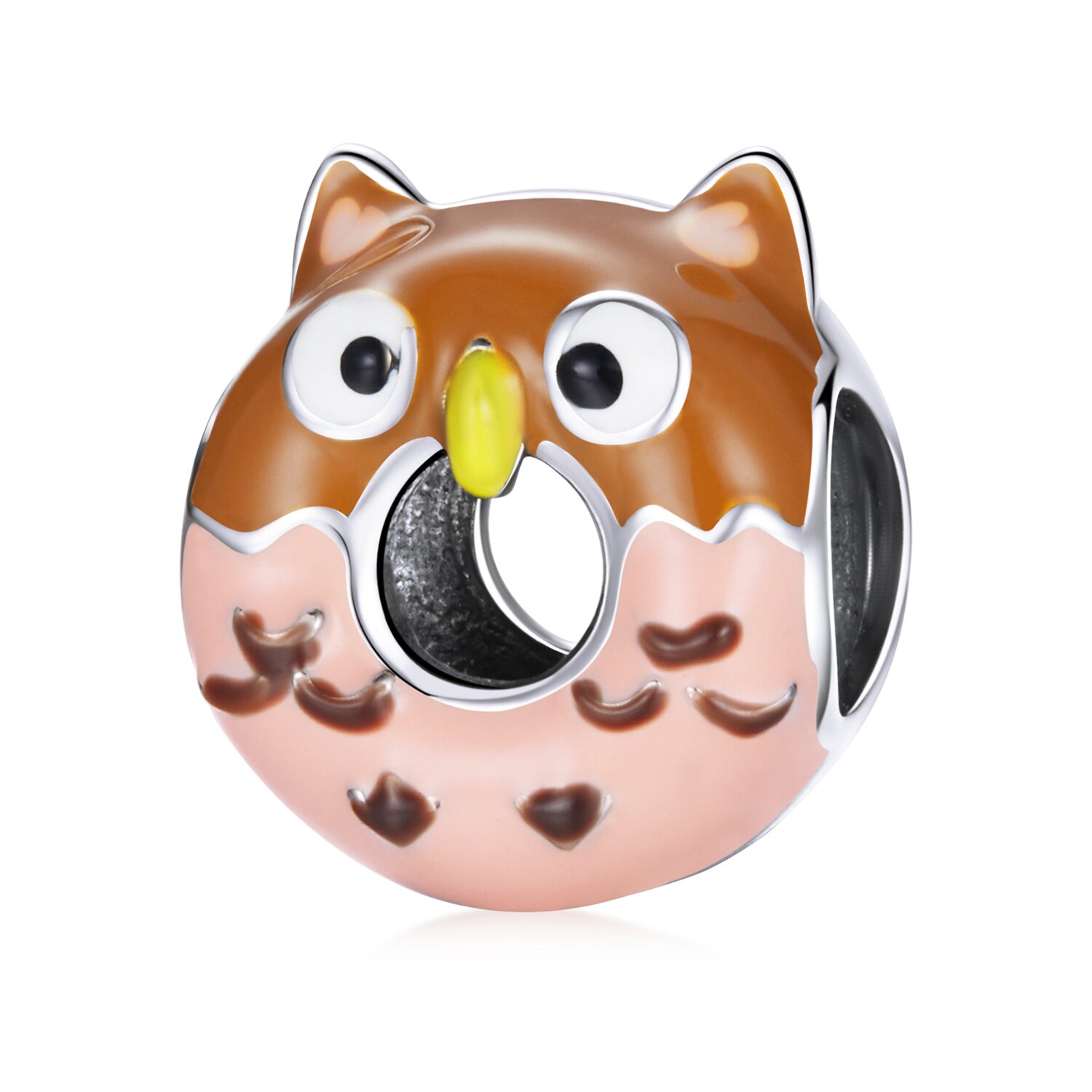 Talisman din argint Owl Donut image6