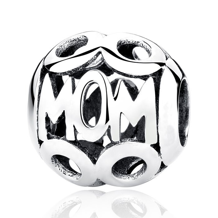 Talisman din argint patinat Silver Mom image3
