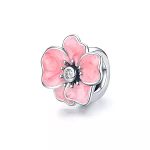 Talisman din argint Pink Daisy