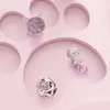 Talisman din argint Pink Glass Cat picture - 6