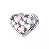 Talisman din argint Pink & White Hearts picture - 1