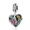 Talisman din argint Purple Butterfly