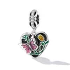 Talisman din argint Purple Butterfly
