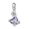 Talisman din argint Purple Heart Silver Rose picture - 1