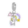 Talisman din argint Rainbow Baby Unicorn picture - 1