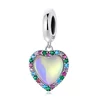 Talisman din argint Rainbow Heart Drop picture - 1