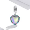 Talisman din argint Rainbow Heart Drop picture - 2